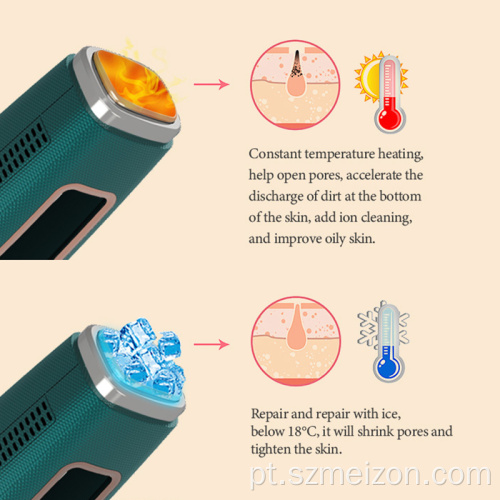 Aspirador elétrico para limpeza de poros para acne